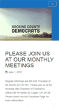 Mobile Screenshot of hockingcountydemocrats.com